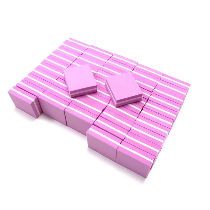 Lešticí mini-bloky na nehty, 50 ks