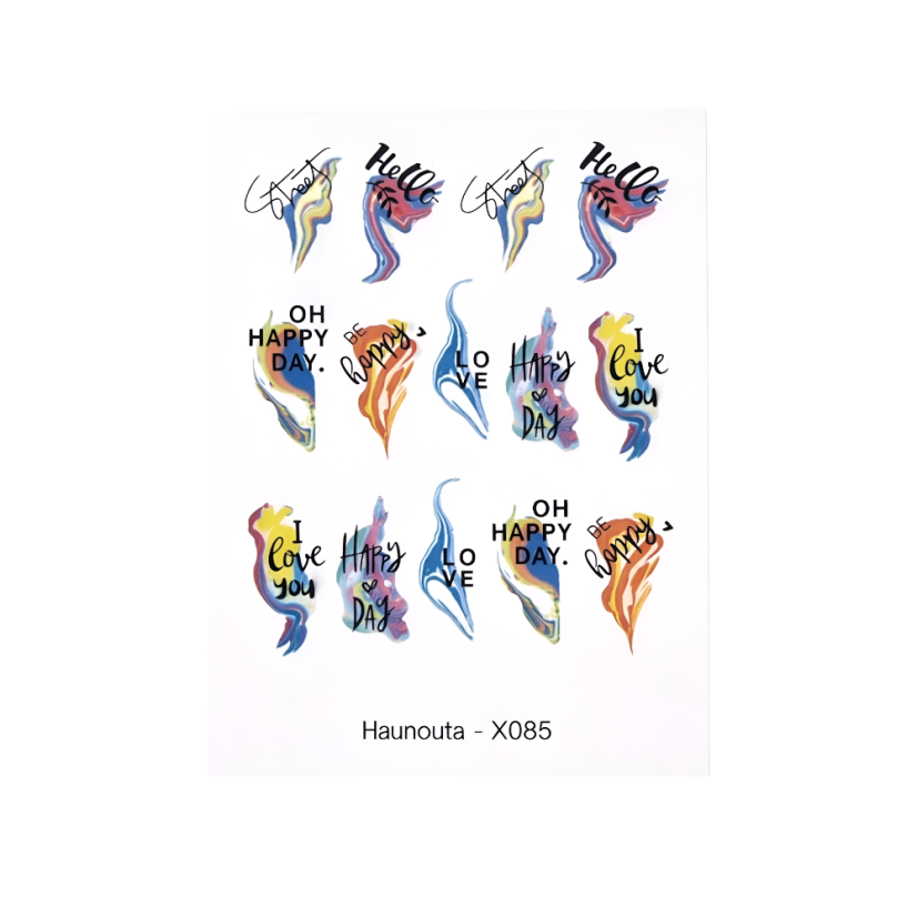 BORN PRETTY Pegatinas para uñas X108