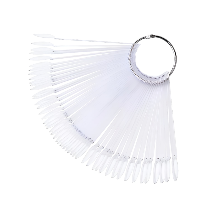 BAFI Muestras de esmalte de gel ovaladas, transparentes, 50 unidades