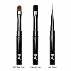 BAFI Gel Set de pinceles para uñas, 3 pcs