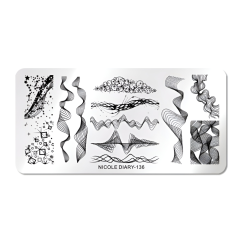 NICOLE DIARY Plantillas para uñas - 136
