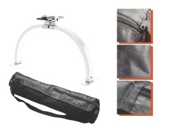 Stolní skládací kosmetická lampa MOON, bílá