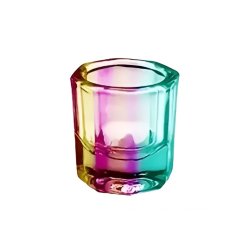 Nádobka skleněná vícebarevná