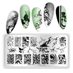 BORN PRETTY Texture L014 - plantillas para uñas
