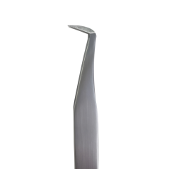 BAFI Professional eyelash tweezers PROFI 16 - 90°, curved