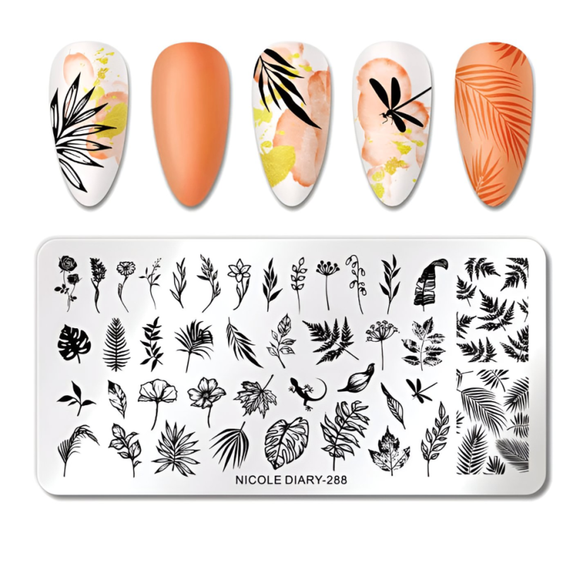 NICOLE DIARY Plantillas para uñas - 288