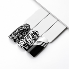 MOLLY NAILS Stamping Esmalte para estampar uñas, 02 negro, 10 ml