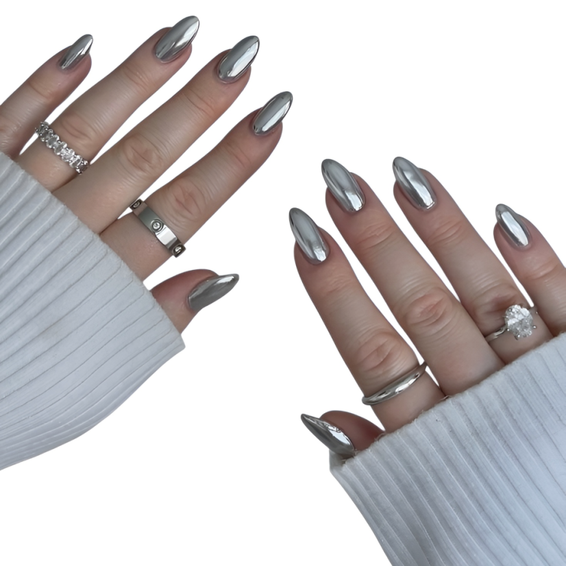BORN PRETTY Solid Mirror 6 Pigmento para uñas 2 en 1
