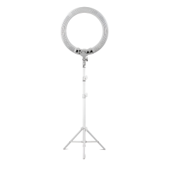 Круглый светильник с белым штативом RL-15AH, 38 см