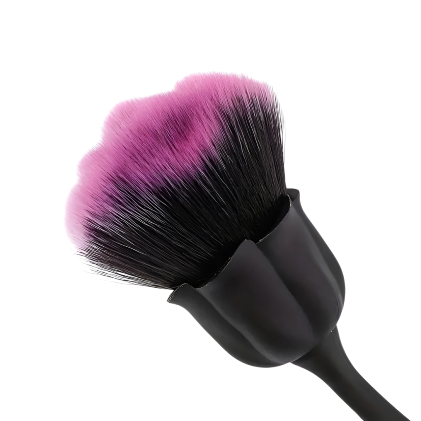 BAFI Štětec na nehtový prach Růže, černá