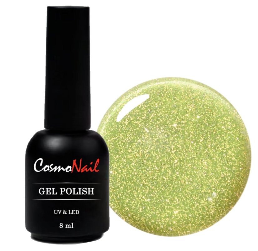 COSMONAIL gel lak Flashing Disco 039 Lime Gold, 8 ml
