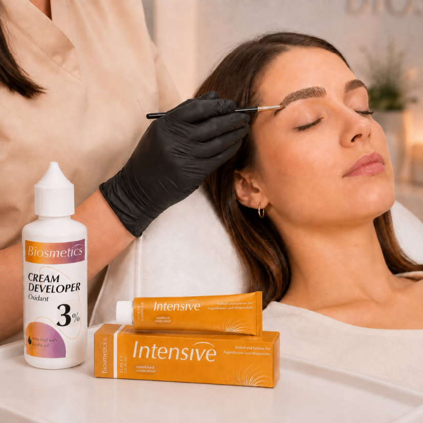 BIOSMETICS Intensive Kit para teñir las cejas, rubio medio