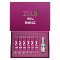 ZOLA Sada henna na obočí s olejem