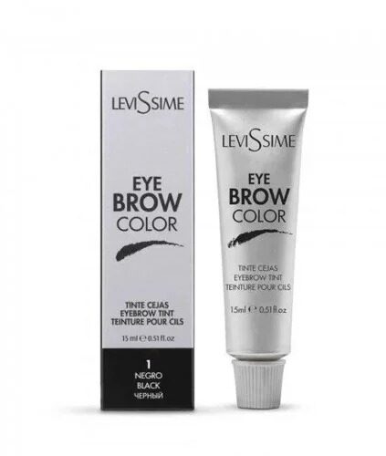 LEVISSIME Eye Brow Color - tinte para cejas negro, 15 ml