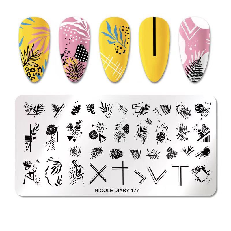 NICOLE DIARY Plantillas para uñas - 177