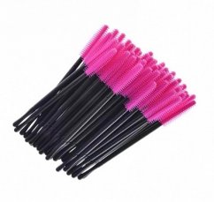 Cepillos de silicona para pestañas, 50 piezas