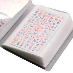 Kniha pro samolepky na nehty, 20 stran