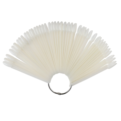 Muestras de esmalte de gel ovaladas, lechosas, 50 unid.