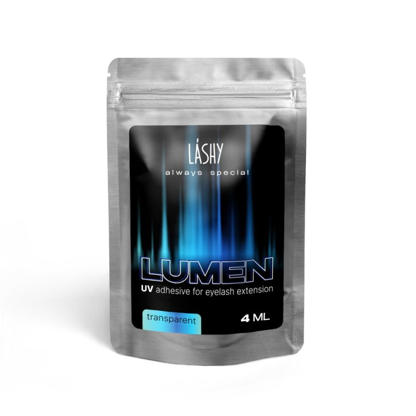 LASHY Lumen - transparentní UV lepidlo na řasy, 4 ml
