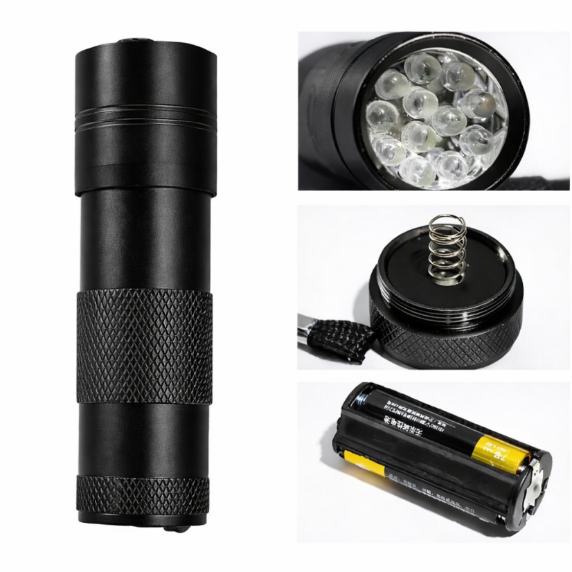 BAFI Mini LED lampa S1 na nehty – kapesní UV lampa pro gel lak, černá