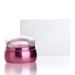 Silikonové razítko, metalické světle růžové