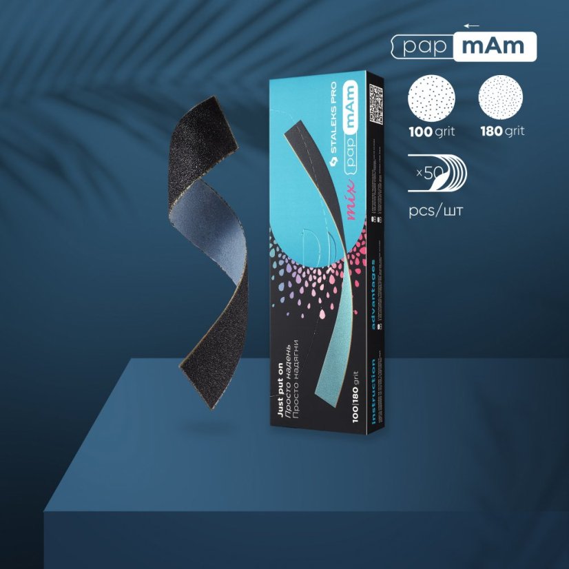 STALEKS - limas intercambiables de doble cara papmAm EXPERT, DFCEMix-22-100/180 grit