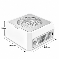 MICROSTOP Base White Stolní manikúrní odsávačka prachu, bílá