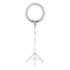 Luz redonda con trípode blanco RL-15AH, 38 cm
