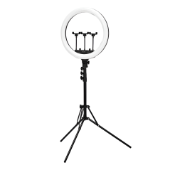 Luz redonda con trípode, 46 cm