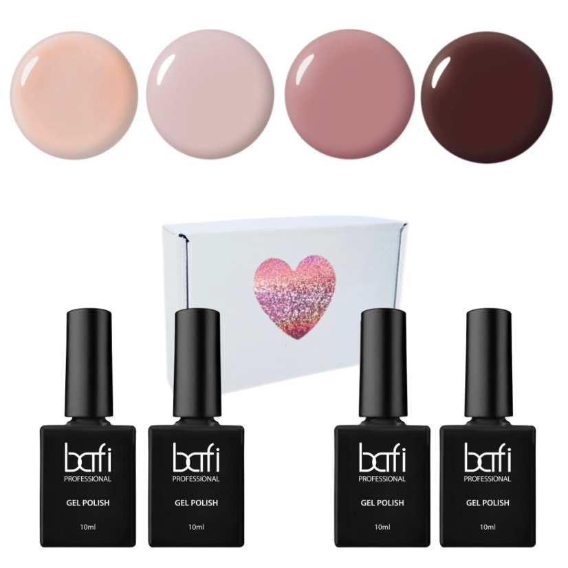 BAFI Set de esmaltos en gel  lak Coffee Mood