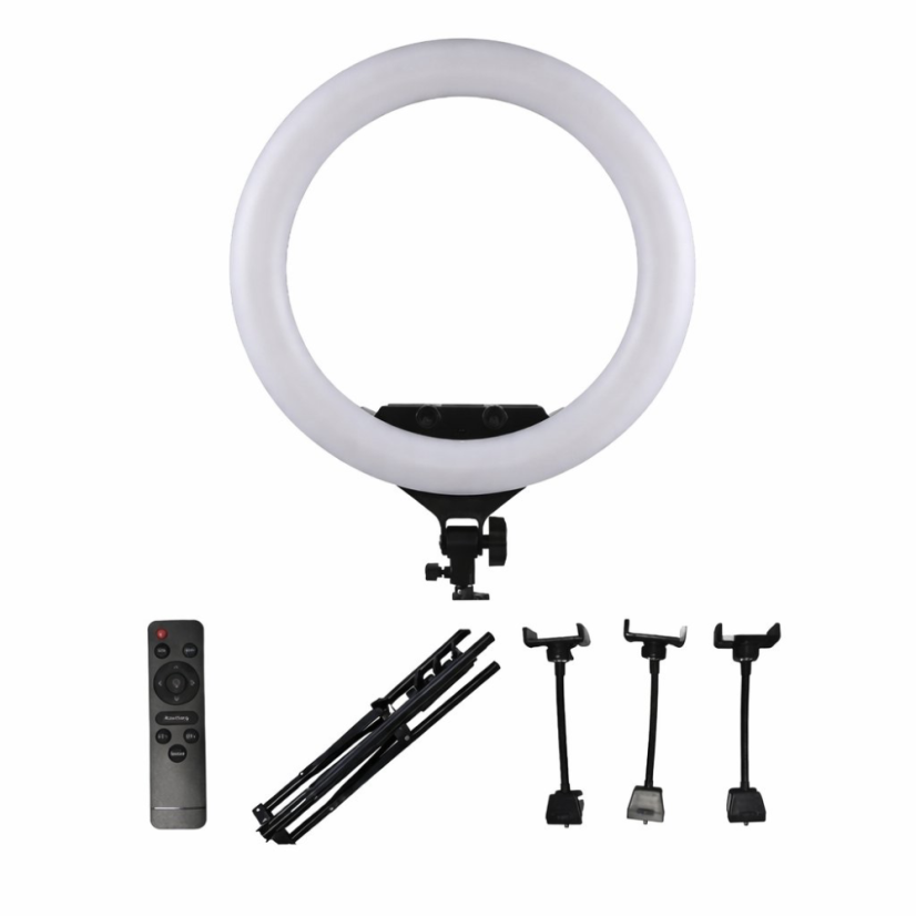 Profesionální kruhové LED světlo 56 cm se stativem, pro make-up, studio  a focení