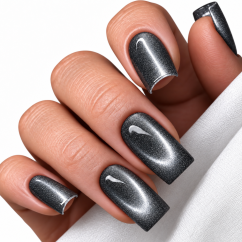 BAFI Gel Polish Silk Cat 06 Midnight Silver, 10 ml