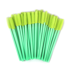 Cepillos de silicona para pestañas, 50 piezas