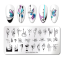 BORN PRETTY Flower Tango L010 Plantillas para uñas