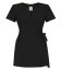 Blusa cosmética de mujer NR67 negra, talla 38