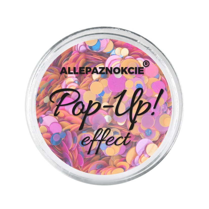 ALLEPAZNOKCIE Pop-Up! efecto 4 - decoración con purpurina