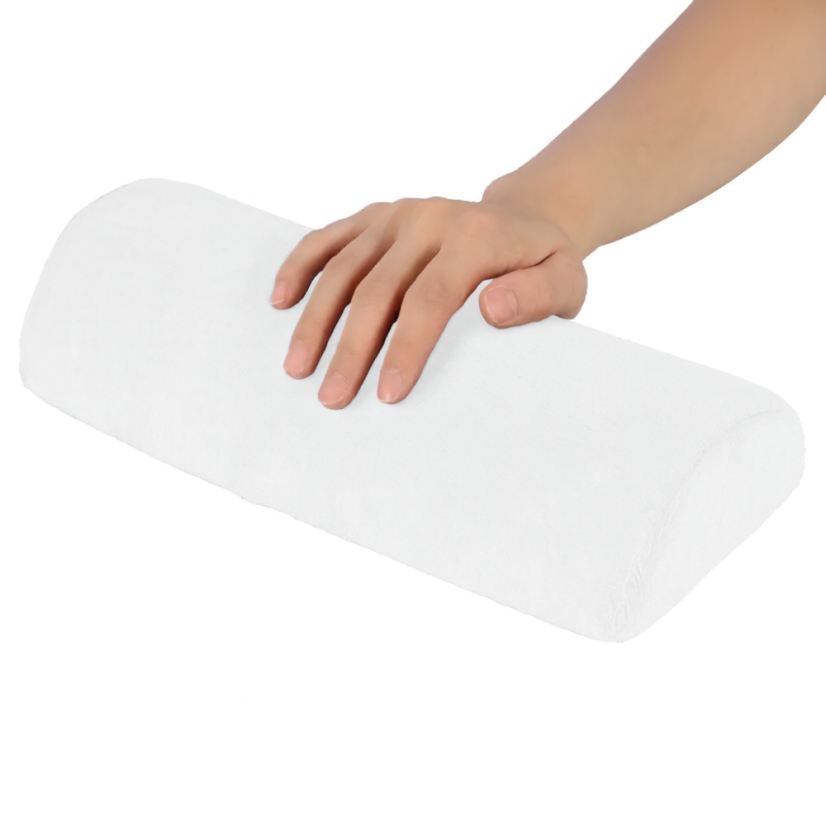 BAFI Soporte de mano con funda de rizo, blanco