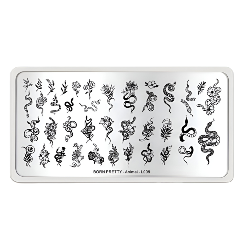 BORN PRETTY Animal L009 - plantillas para uñas