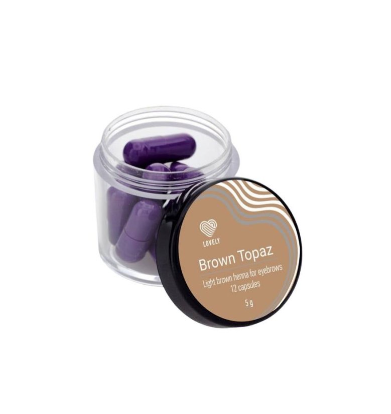 LOVELY Brown Topaz - henna para cejas, 2,5 g
