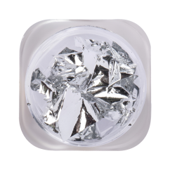 Fólie na nehty, stříbrná