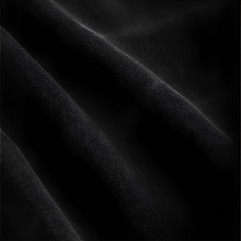 ACTIVESHOP Funda de sofá cosmética de terciopelo, negra
