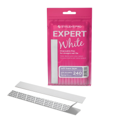 STALEKS EXPERT DFE-20-240w – Replacement abrasive papers for straight white file, 30 pcs