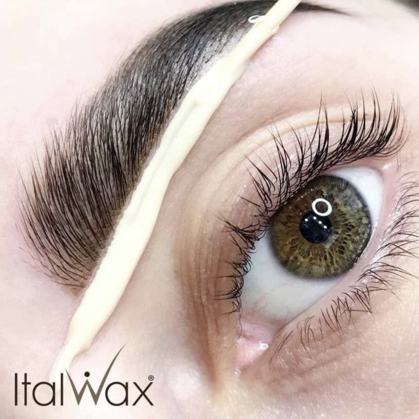 ITALWAX Depilační sada – filmový vosk White Chocolate 200 g + tenké špachtle 100 ks + olej po depilaci 100 ml