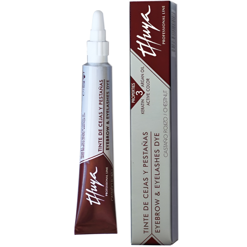 THUYA Eyelash & Eyebrow dye - tinte para pestañas y cejas - color castaño, 14 ml