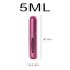 Frasco de perfume mini, 5 ml