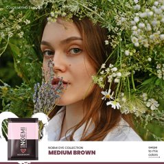 NOEMI Lash & Brow Dye – tinte híbrido para pestañas y cejas Medium brown, sobre de 1 g