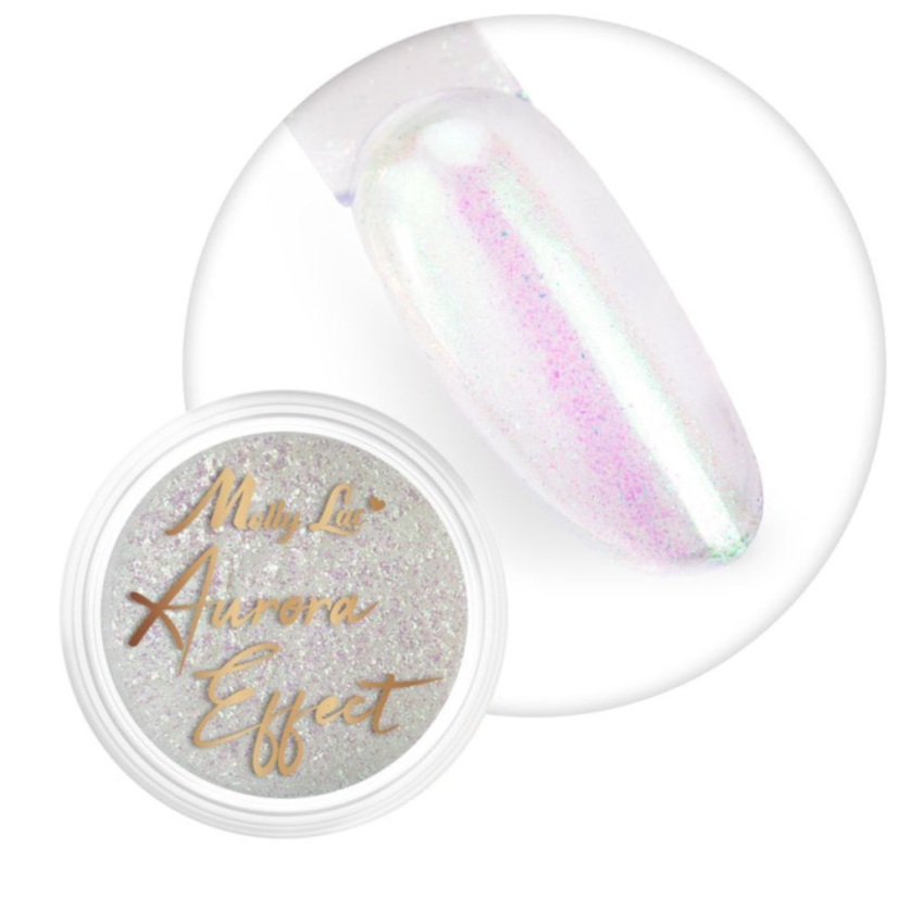 MOLLY LAC  - zrcadlový pudr na nehty Aurora mist №6