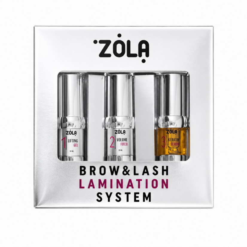 ZOLA Brow&Lash Lamination System Kit de laminación de pestañas y cejas