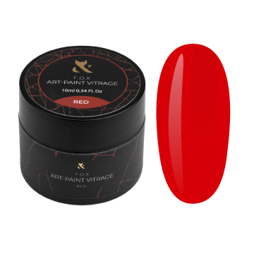 F.O.X - pintura artística Vitrage roja, 10 ml