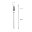STALEKS PRO EXPERT – Diamond bit, rounded cone, red, FA101R050/12